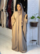 Abaya Lila - Classy Two-Piece Set with Delicate Embroidered Details