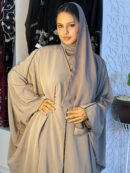 Abaya Lila - Classy Two-Piece Set with Delicate Embroidered Details