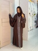 Abaya Safiya - Luxurious Two-Piece Set with Shimmering Geometric Details