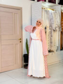 Abaya Sarah – Blush Pink Three-Piece Casual Set