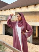 Abaya Sakho – Elegant Three-Piece Set with Embroidery | Modest Women Fashion for Every Occasion