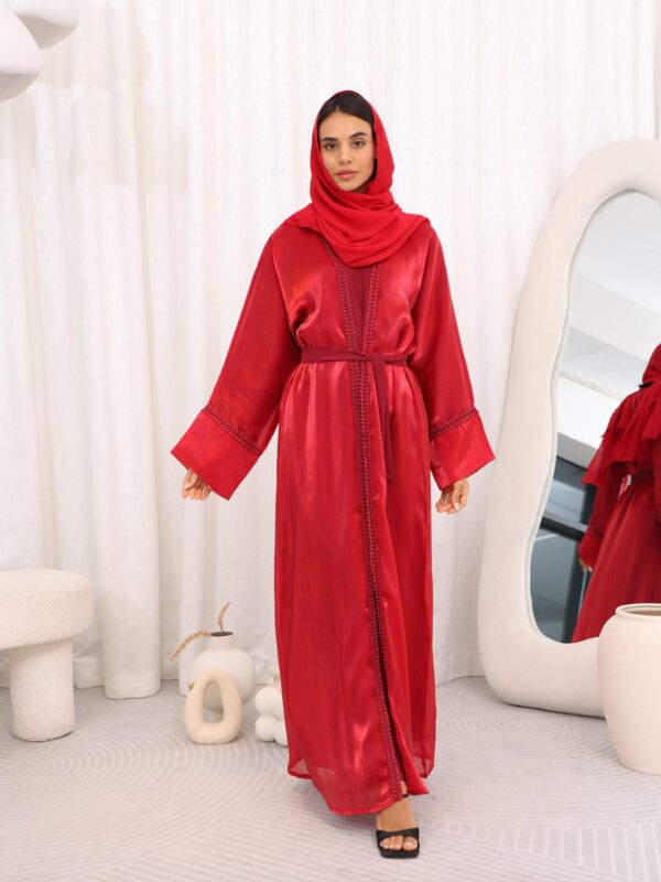 Abaya Sakho Red - Image 3