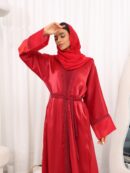 Abaya Sakho Red