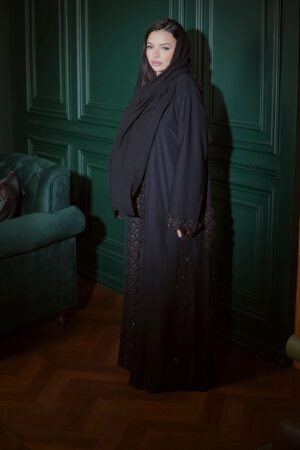 Abaya-Noir-Selene-3-Piece-Set